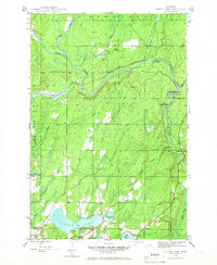 Sunset Lake 1945 topographic map thumbnail