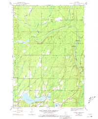 Sunset Lake 1945 topographic map thumbnail