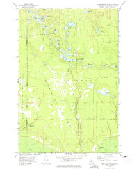 Tahquamenon Lakes 1972 topographic map thumbnail