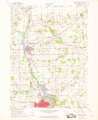 Tecumseh North 1967 topographic map thumbnail