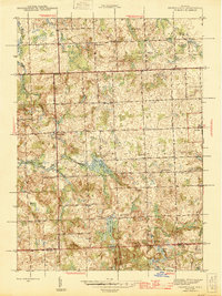 Thornville 1945 topographic map thumbnail