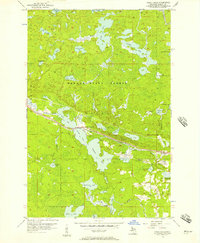 Three Lakes 1956 topographic map thumbnail