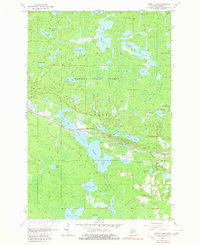 Three Lakes 1956 topographic map thumbnail