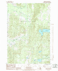 Thumb Lake 1986 topographic map thumbnail