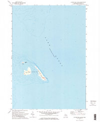 Thunder Bay Island 1971 topographic map preview