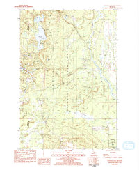 Thunder Lake 1983 topographic map preview