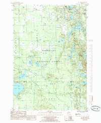 Tie Lake 1985 topographic map thumbnail