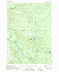 Townsend Lake 1987 topographic map thumbnail