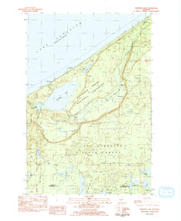 Trappers Lake 1983 topographic map thumbnail