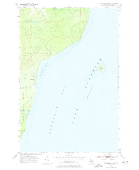 Traverse Island 1954 topographic map thumbnail