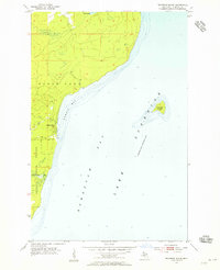 Traverse Island 1954 topographic map thumbnail