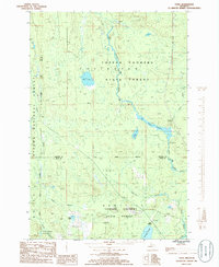 Tunis 1985 topographic map thumbnail