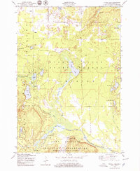 Turtle Lake 1950 topographic map thumbnail