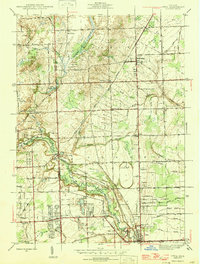 Utica 1946 topographic map preview