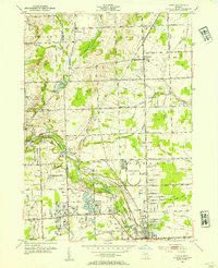 Utica 1952 topographic map thumbnail