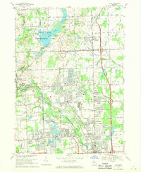 Utica 1968 topographic map thumbnail