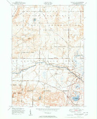 Wakeley Lake 1951 topographic map thumbnail