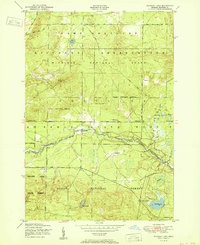 Wakeley Lake 1951 topographic map thumbnail
