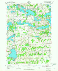 Walled Lake 1952 topographic map thumbnail