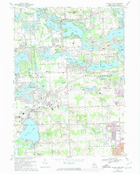 Walled Lake 1969 topographic map thumbnail