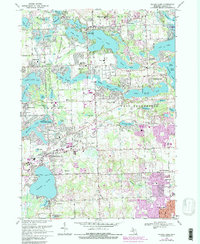 Walled Lake 1969 topographic map thumbnail