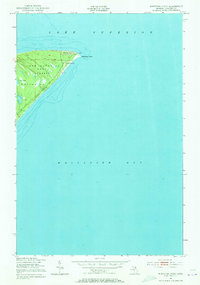 Whitefish Point 1951 topographic map thumbnail