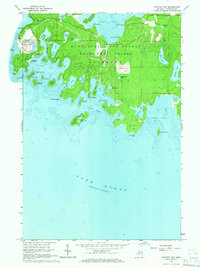 Whitney Bay 1964 topographic map thumbnail