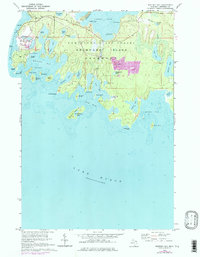 Whitney Bay 1964 topographic map thumbnail