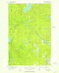 Witch Lake NE 1955 topographic map thumbnail