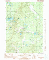Woodland Park 1985 topographic map thumbnail