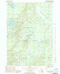 Woodland Park 1985 topographic map thumbnail