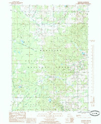 Woodville 1985 topographic map thumbnail