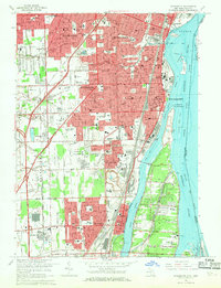 Wyandotte 1967 topographic map thumbnail