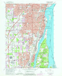 Wyandotte 1967 topographic map thumbnail