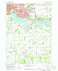 Ypsilanti East 1967 topographic map thumbnail