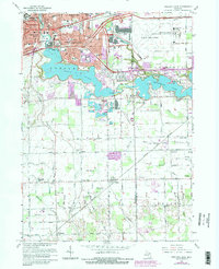 Ypsilanti East 1967 topographic map thumbnail