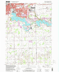 Ypsilanti East 1996 topographic map thumbnail