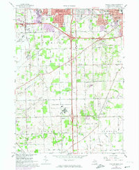 Ypsilanti West 1967 topographic map thumbnail