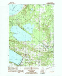 Beulah 1983 topographic map thumbnail