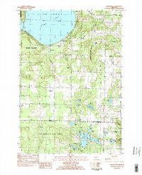 Burdickville 1983 topographic map thumbnail