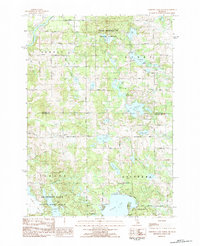 Chippewa Lake North 1983 topographic map thumbnail