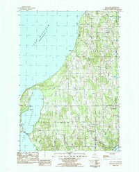 Gills Pier 1983 topographic map thumbnail