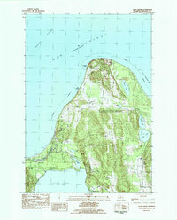 Glen Arbor 1983 topographic map thumbnail