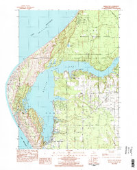 Hamlin Lake 1982 topographic map thumbnail