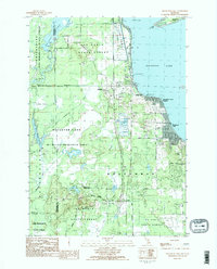Houghton Lake 1983 topographic map thumbnail