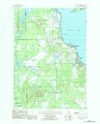 Houghton Lake 1983 topographic map thumbnail