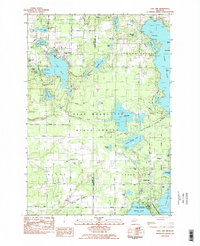Lake Ann 1983 topographic map thumbnail