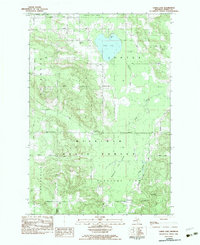 Larks Lake 1982 topographic map thumbnail