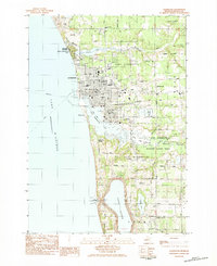 Ludington 1983 topographic map thumbnail
