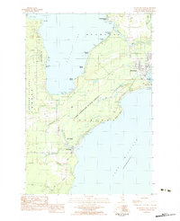 Manistique West 1983 topographic map thumbnail